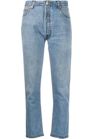 RE/DONE High-rise cropped jeans