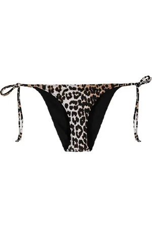 Ganni Leopard print bikini bottoms