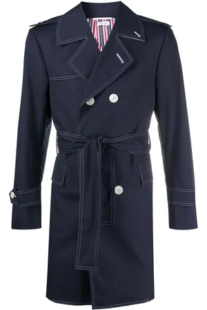 Thom Browne Double-breasted belted trench coat