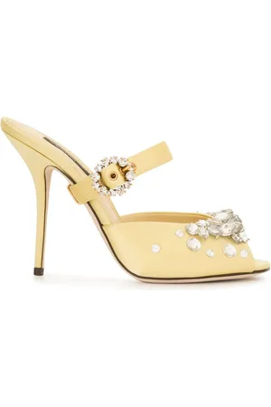 Dolce & Gabbana Crystal-embellished metallic pumps