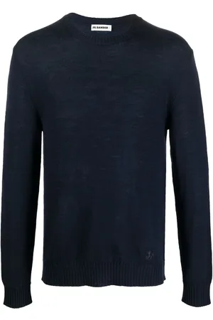 Jil Sander Embroidered-logo crew neck jumper