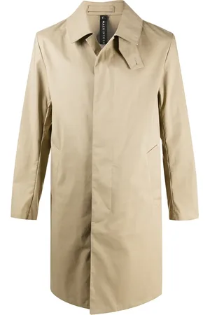 MACKINTOSH MANCHESTER single-breasted car coat