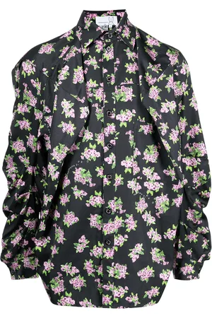 Natasha Zinko Pixel floral-print box shirt