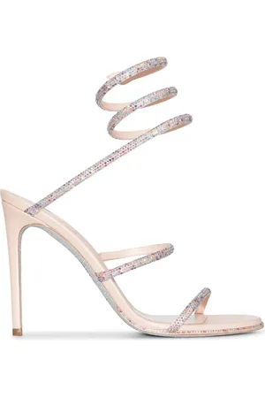 RENE CAOVILLA Crystal-embellished strap-detail sandals