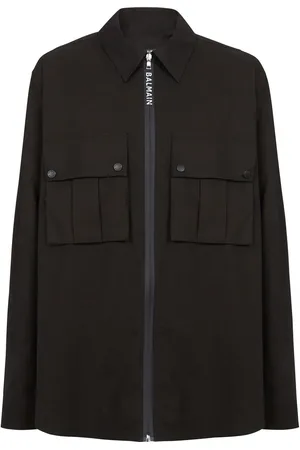 Balmain Zip-up cotton shirt