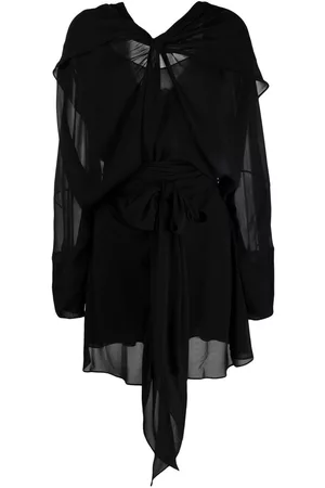 Maison Margiela Draped silk minidress
