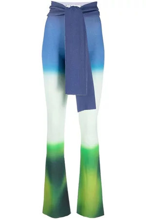 OFF-WHITE Draped dip-dye trousers