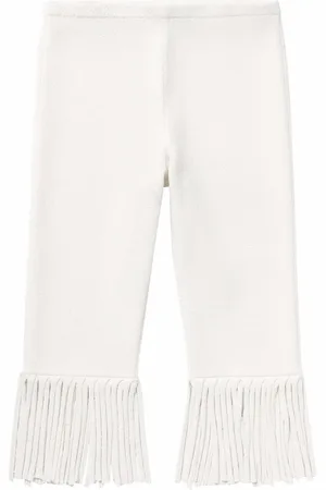 Proenza Schouler Textured fringed biker shorts