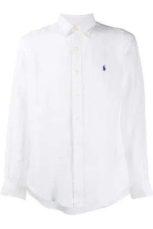 Ralph Lauren Linen logo embroidered shirt