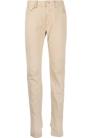 The Attico Slit-hem straight-leg jeans