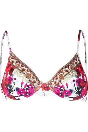 Camilla Graphic-print bikini top