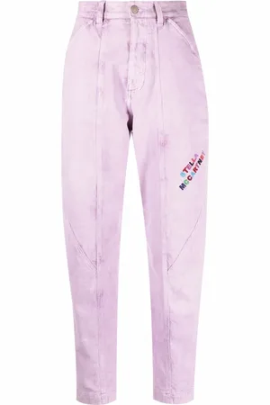 Stella McCartney Logo-embroidered tapered jeans
