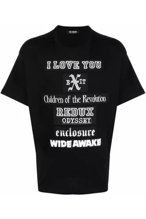 RAF SIMONS Slogan print T-shirt