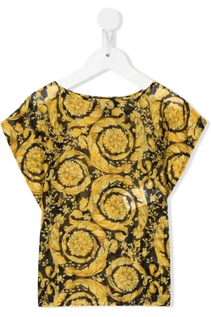 VERSACE Barocco-print silk-cotton T-shirt