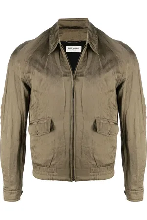 Saint Laurent Long-sleeve satin jacket