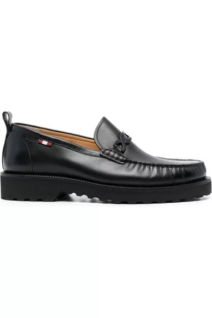 Bally Engraved-logo leather loafers