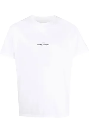 Maison Margiela Distorted-logo cotton T-shirt