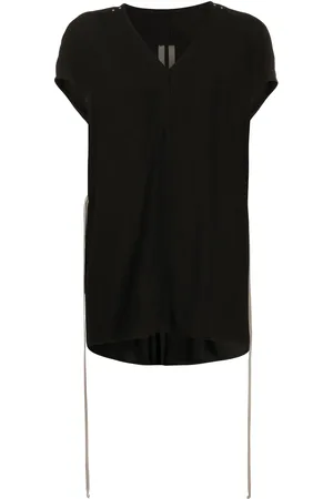 Rick Owens Longline drawstring waist T-shirt
