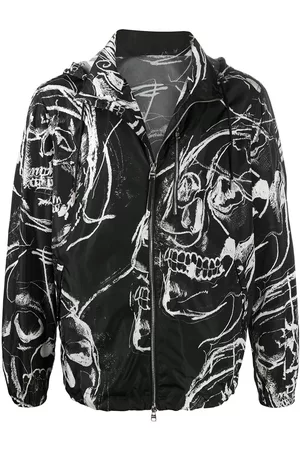 Alexander McQueen Skull-print zip up jacket