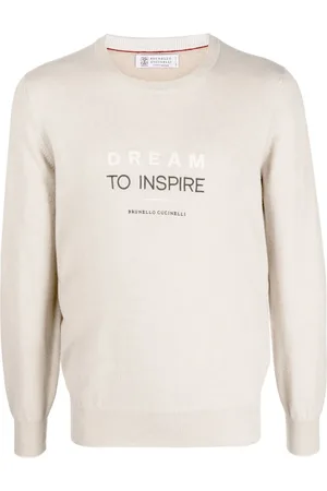 Brunello Cucinelli Logo-print cashmere sweatshirt
