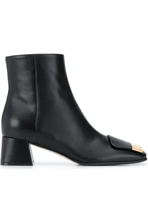 Sergio Rossi Logo-plaque ankle boots