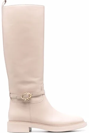 Gianvito Rossi Buckle-fastening leather boots
