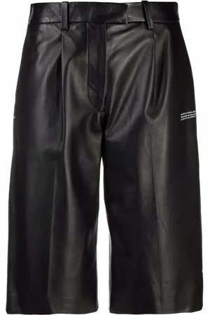 OFF-WHITE Leather tailored shorts