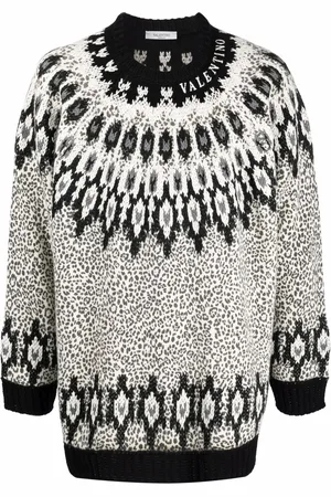 VALENTINO GARAVANI Intarsia-pattern jumper