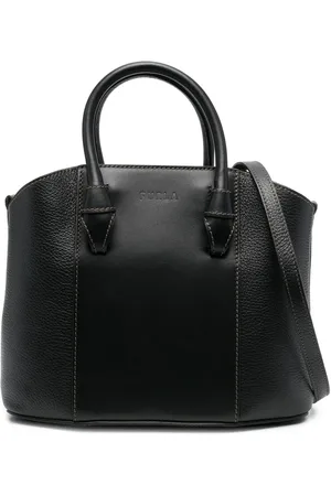 Furla Logo-embossed leather tote bag