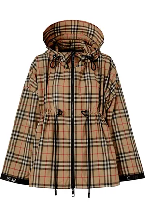 Burberry Logo tape Vintage Check hooded jacket