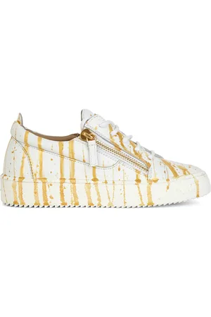 Giuseppe Zanotti Paint-splatter leather sneakers