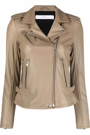 IRO Leather fitted biker jacket