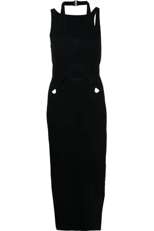 DION LEE Cut-out detail midi dress