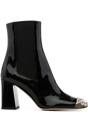 Sergio Rossi Contrasting toecap boots