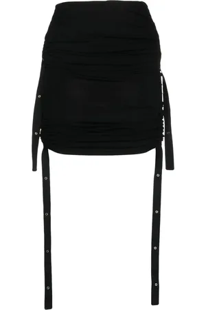 DION LEE Doric ruched midi skirt