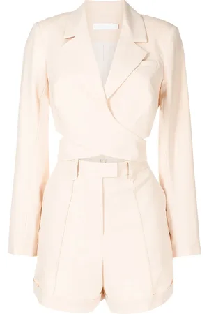 Simkhai Nella tailored wrap playsuit