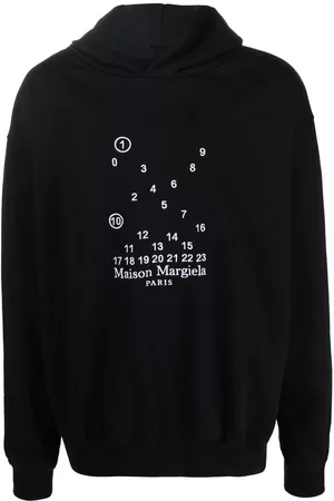 Maison Margiela Logo-embroidered cotton hoodie