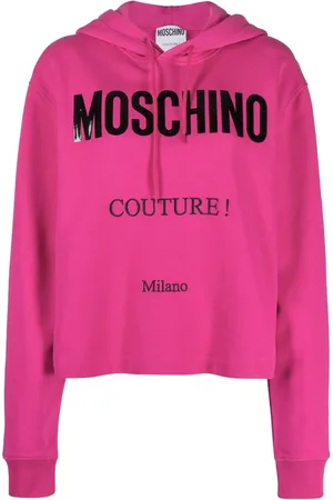Moschino Logo-print cropped hoodie