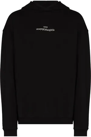 Maison Margiela Logo-embroidered cotton hoodie