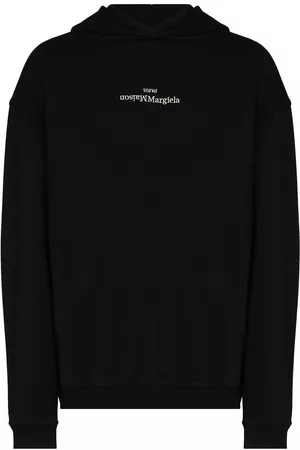 Maison Margiela Logo-embroidered cotton hoodie