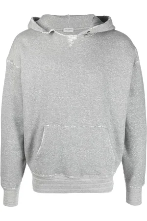 Saint Laurent Grunge cotton-jersey hoodie