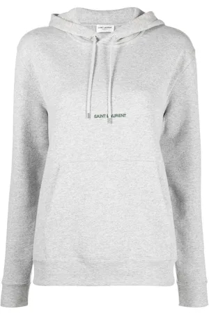 Saint Laurent Embroidered logo long-sleeve hoodie