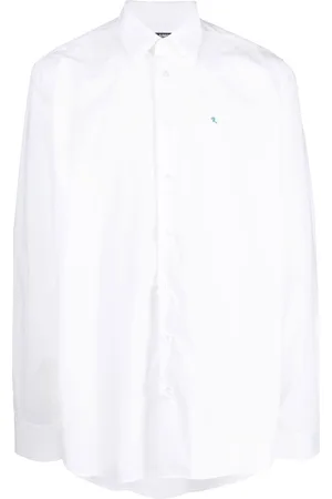 RAF SIMONS Logo-embroidered shirt