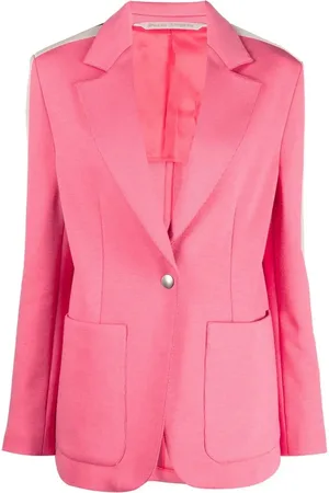 Palm Angels Single breasted stripe-trim blazer