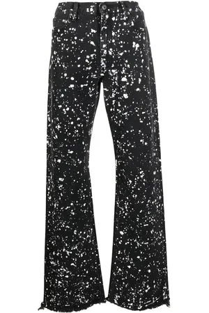 OFF-WHITE Paint splatter print jeans