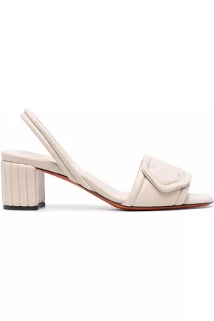 santoni Leather slingback sandals