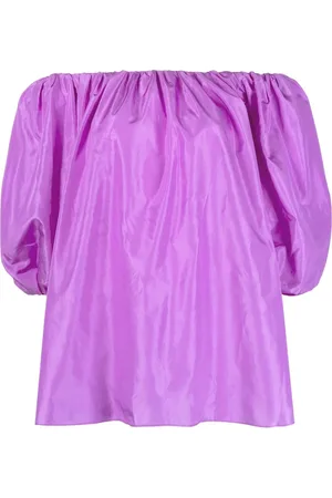 VALENTINO GARAVANI Off-shoulder silk blouse