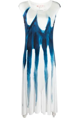 Marni Floral-print midi dress