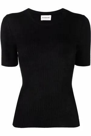 P.A.R.O.S.H. Ribbed-knit short-sleeved top