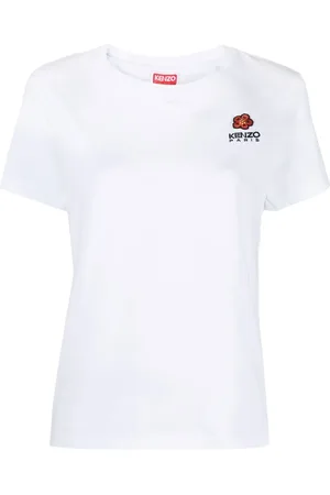 Kenzo Logo-embroidered cotton T-shirt